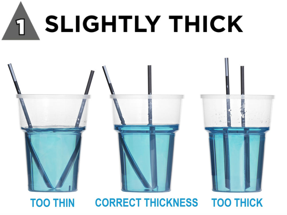 Level 1 Slightly Thick Drink Thickness Test