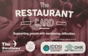 The Swallows Head & Neck Cancer Support Group Restaurant Card